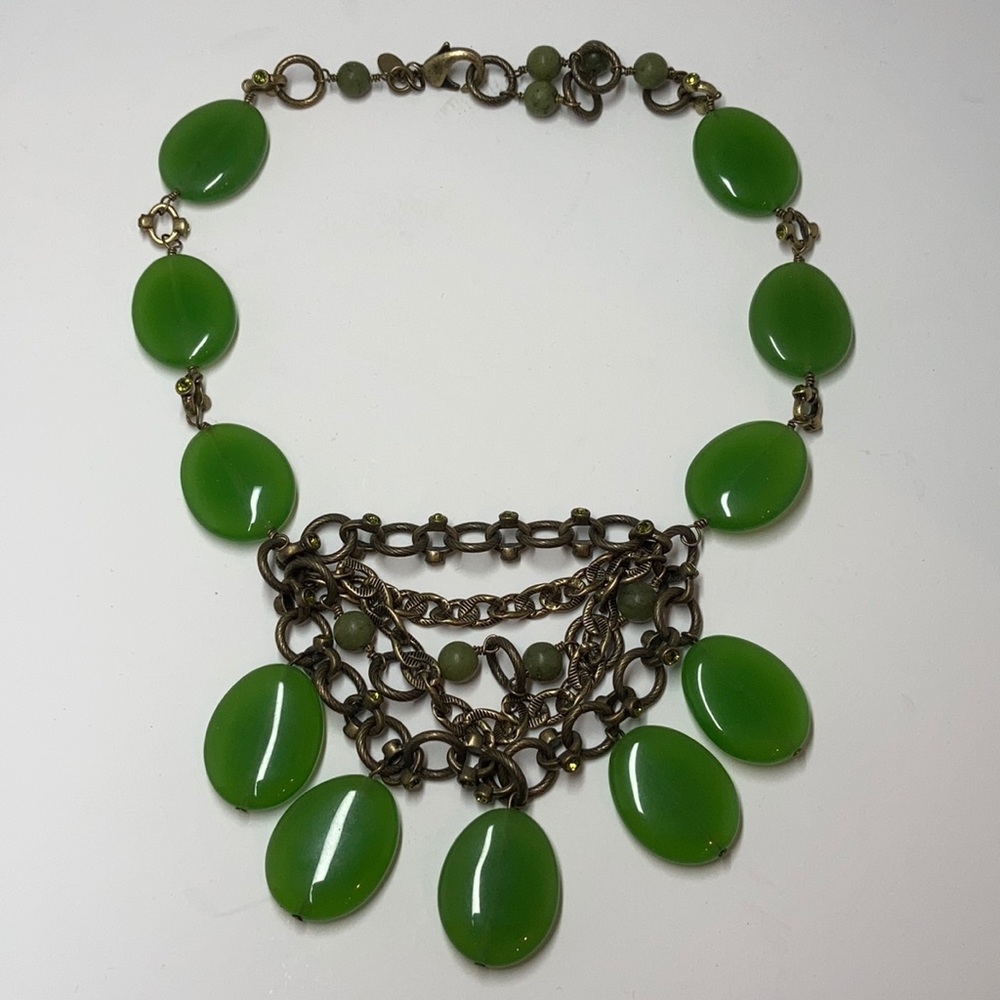 Lia Sophia Kiam Family Collection Green Necklace